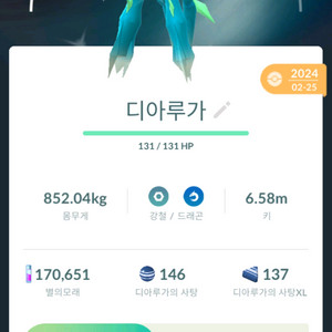 포켓몬고 시간의포효 디아루가 판매 이미지