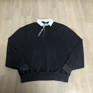 (M) 새상품 파르티멘토 2year 워시 럭비 스웨트 셔츠 다크 네이비