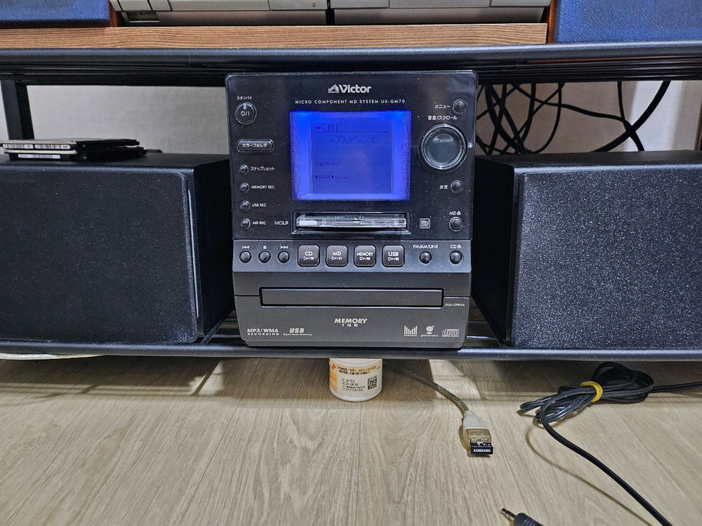빅터(Victor)MD/CD/USB/MP3미니컴포넌트오디오UX-GM70--2