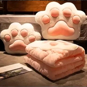 고양이 발바닥 쿠션 이불 175*145