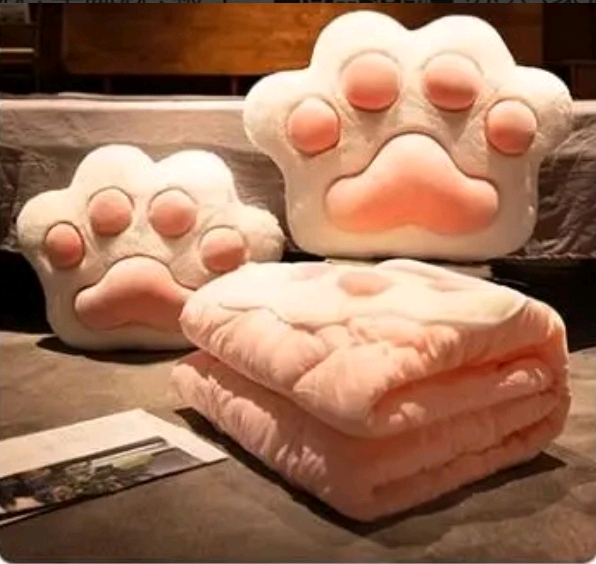 고양이 발바닥 쿠션 이불 175*145--5