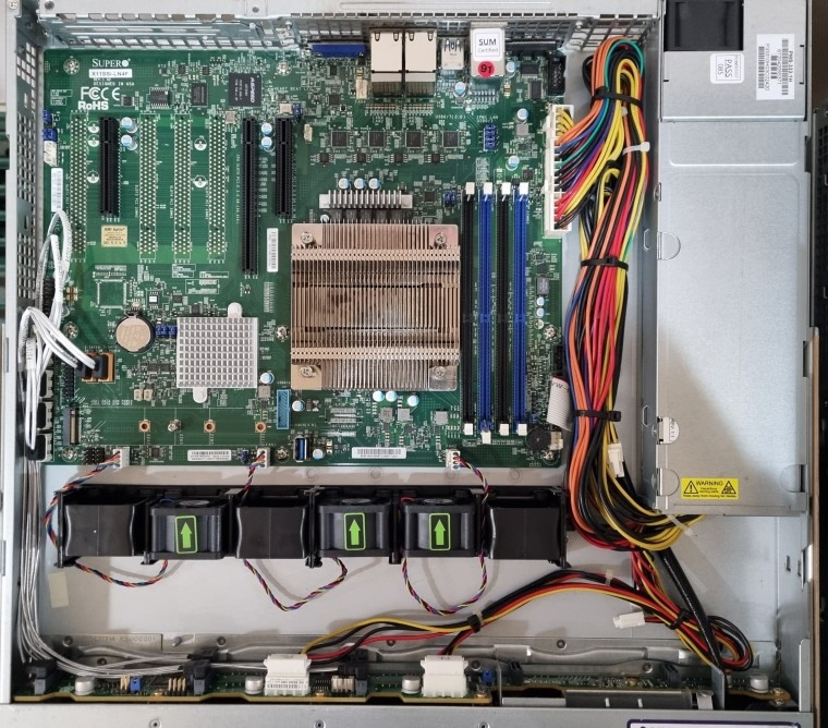 (1U 서버) 슈퍼마이크로 1019S 6베이 SFF 1U 중고서버--1