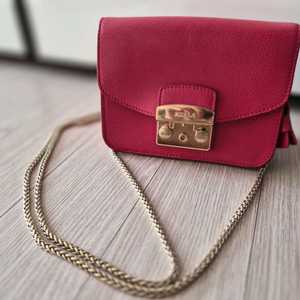 훌라 미니 금장 크로스백 핑크 이미지