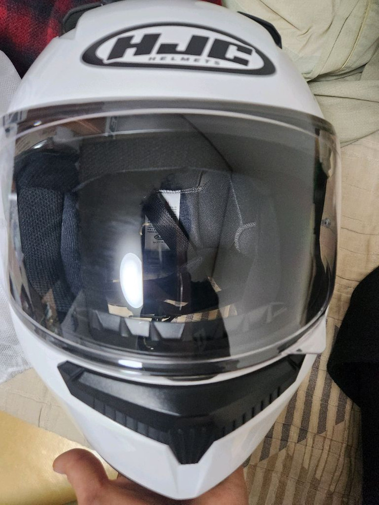 홍진hjc c10풀페이스헬멧 화이트L--3