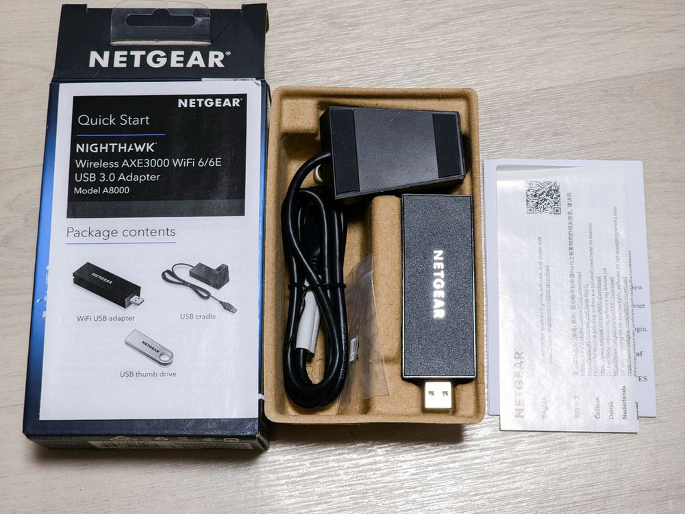 넷기어 나이트호크 A8000 WiFi 6E AXE3000 USB 3.0 어댑터--0