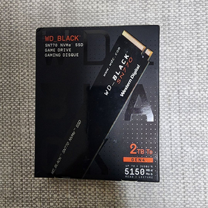 WD BLACK SN770 NVME M.2 SSD 2TB (2280) 새 제품급