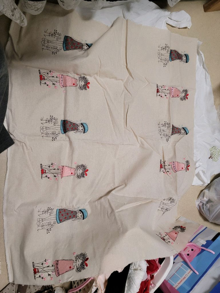 자수 원단과 퀼트원단--1