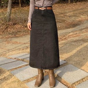 커먼유니크 흑청 롱스커트 s 이미지