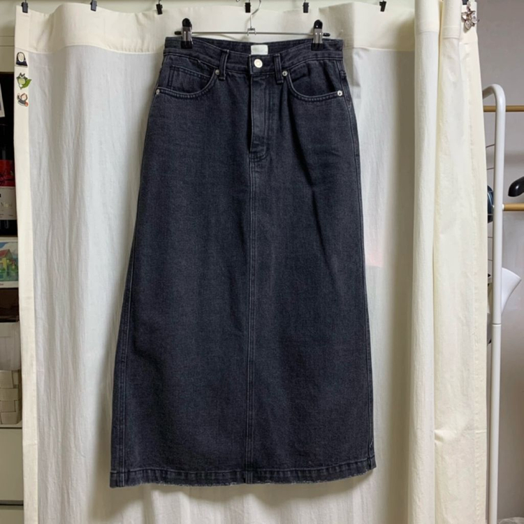 커먼유니크 흑청 롱스커트 s 이미지