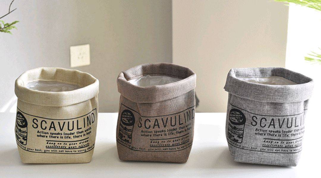 미사용 패브릭 감성 인테리어 빈티지 화분 커버--7