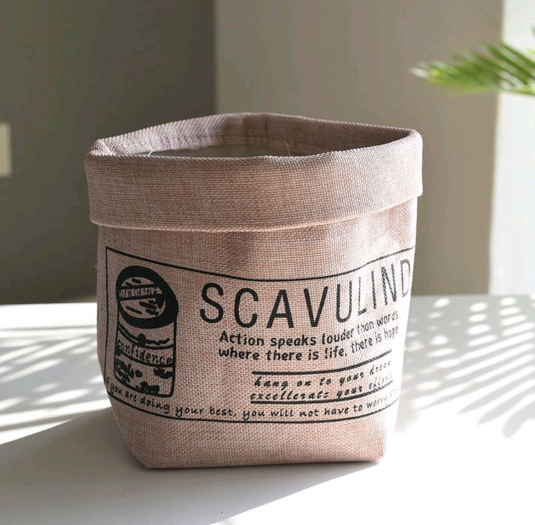 미사용 패브릭 감성 인테리어 빈티지 화분 커버--8