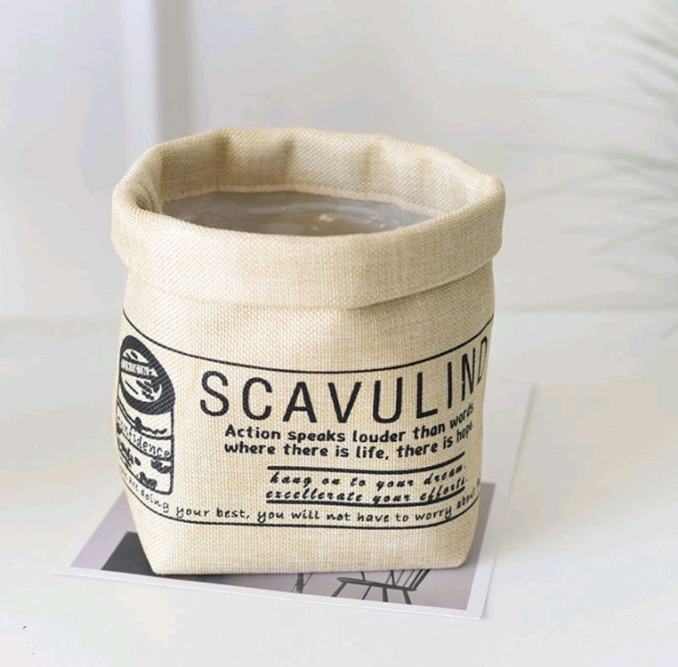 미사용 패브릭 감성 인테리어 빈티지 화분 커버--9