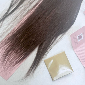 붙임머리 100% 인모피스 (50cm) 새상품 2개