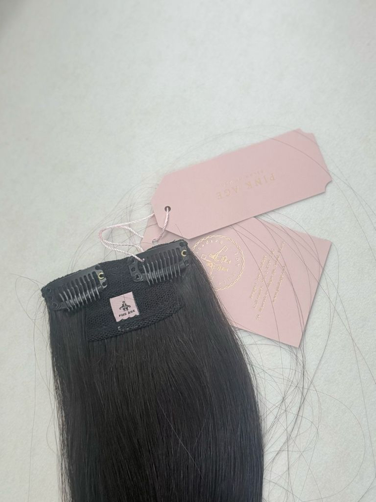 붙임머리 100% 인모피스 (50cm) 새상품 2개--1