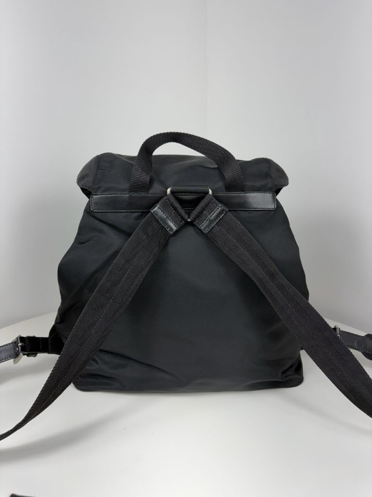 프라다 나일론 투포켓 미듐 백팩--5