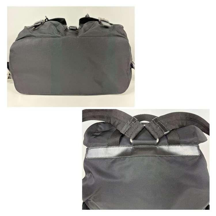 프라다 나일론 투포켓 미듐 백팩--7