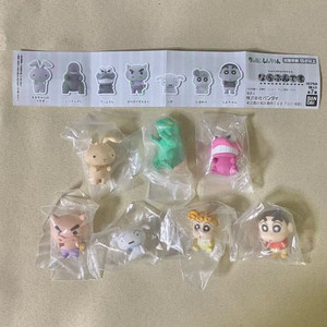 짱구 가챠 나란히 1탄 7종 풀세트 피규어 굿즈 정품 반다이 크레용신짱