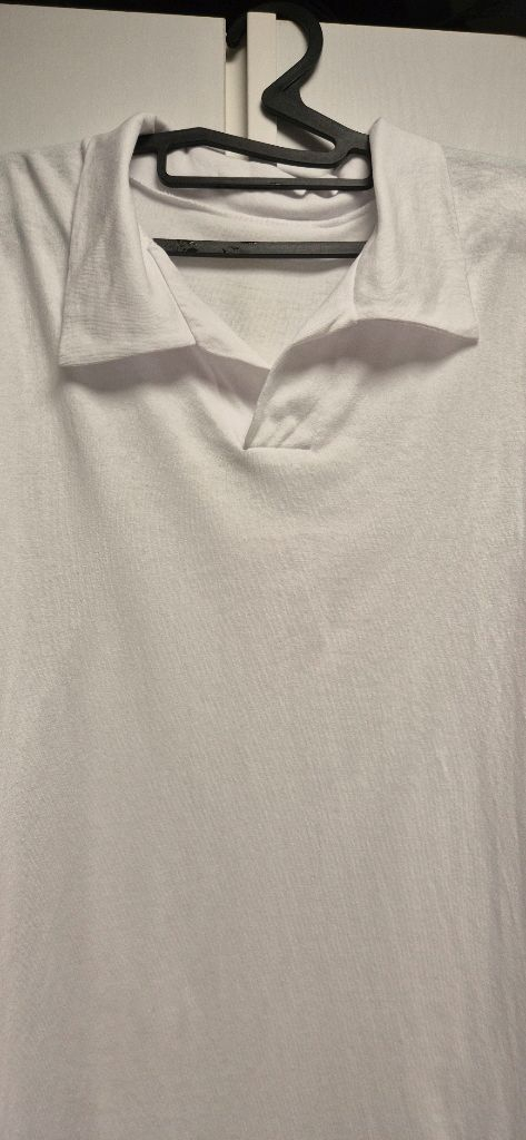 오버핏 롱 카라 티셔츠--1