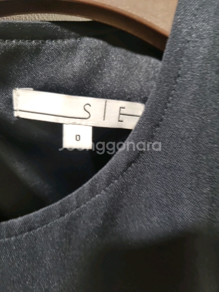 시에 SIE 블랙 민소매 롱 원피스--3