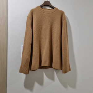 한섬 SJSJ 골지 니트 브라운 스웨터