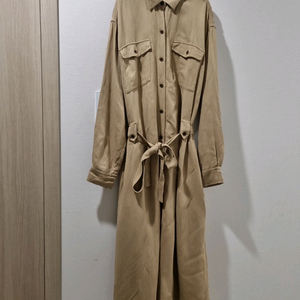 스튜디오톰보이 벨트 롱 셔츠 원피스