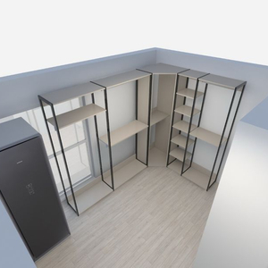 한샘 시스템장 스테이 플러스 코너전신거울형(드레스룸 시스템장, 옷장)