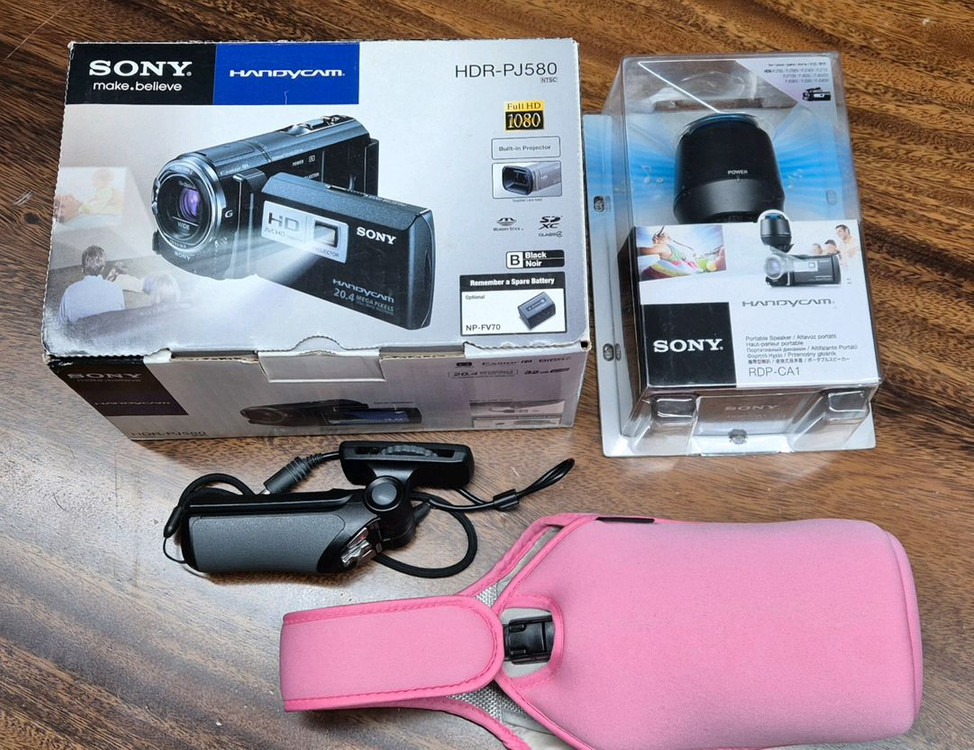 소니 핸디캠 HDR-PJ580 풀박스 (스피커, 가방 등 포함)--7