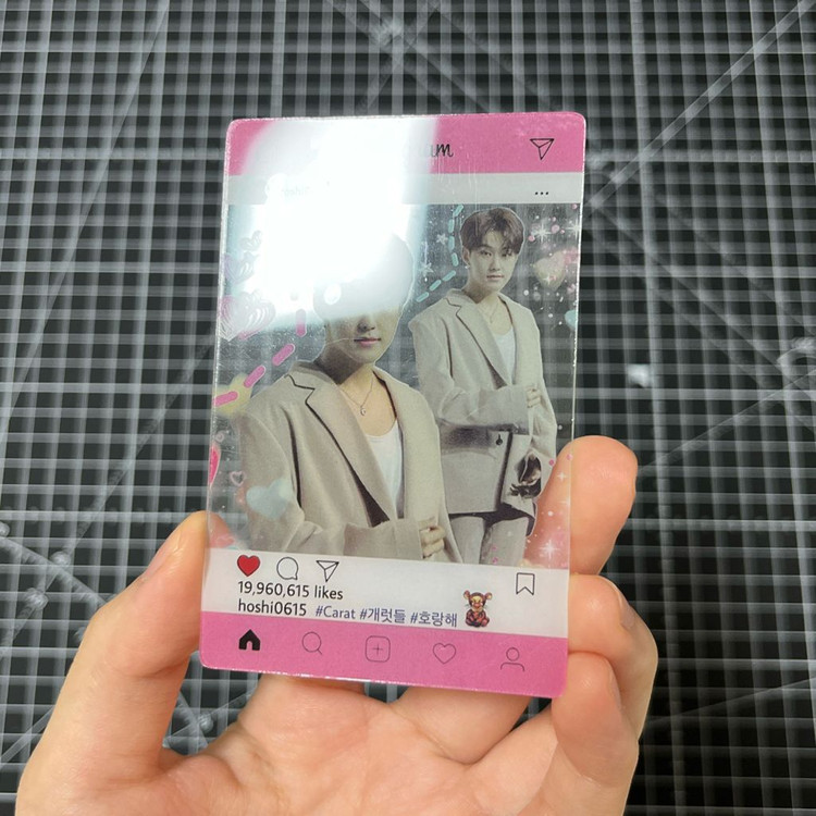 세븐틴 호시 민규 비공식 투명 포카 포토카드 나눔 이미지