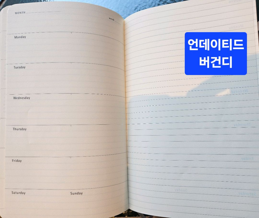 (미개봉) 스타벅스 다이어리 2026 / 블루--5