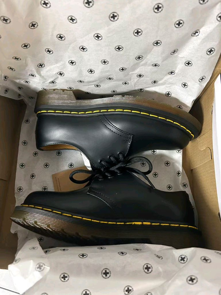 닥터마틴 1461 스무스 옥스포드 슈즈 블랙 240mm--5