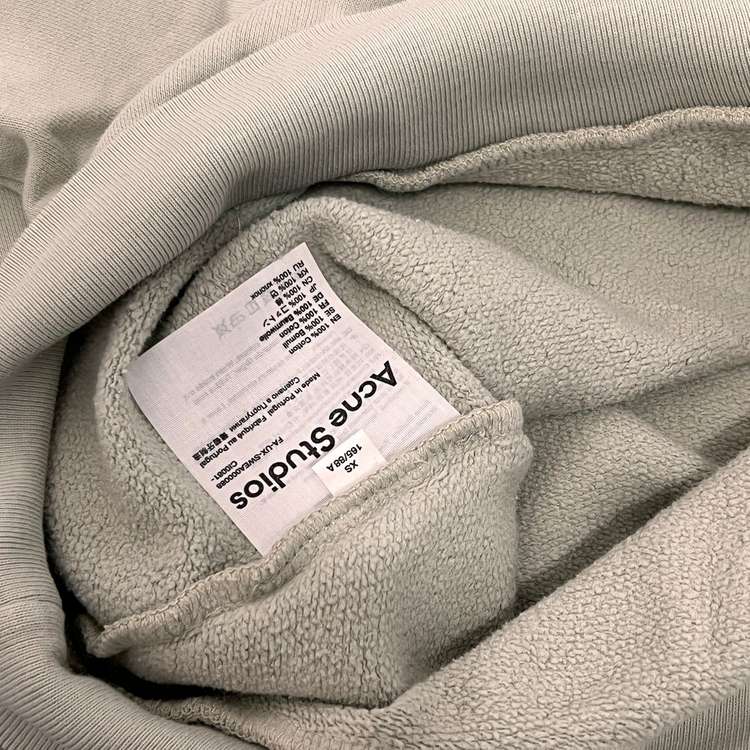 아크네스튜디오 FIAH 피아 이모지 스웻셔츠 더스티 그린 XS 사이즈 맨투맨 새제품 Acne Studios 이미지