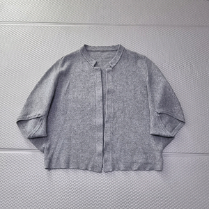 케이프 판쵸 니트 반팔 가디건