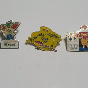 나가노 올림픽 기념 뱃지 3개 세트