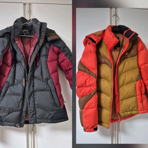 블랙야크.몽벨90사이즈 구스다운패딩2벌 55사이즈