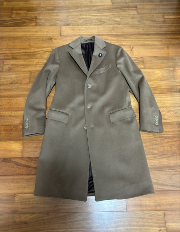 [라르디니] 로로피아나 원단 카멜 싱글코트 (48 사이즈)--1