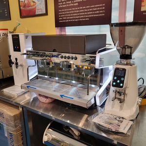 새상품 이태리 씨메 CO-03 네오 2그룹 커피머신세트.