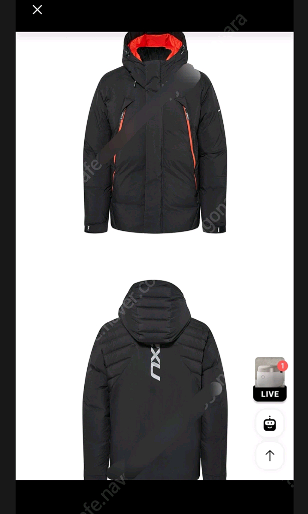 2XU 남자 구스패딩 XL/ 골든베어 하프집 105~110--6