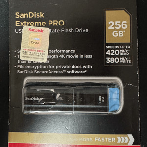Sandisk Extreme Pro CZ880 (256GB) - 미개봉