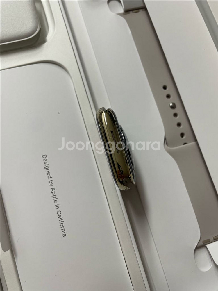 애플워치9스테인리스 45mm 신품급 풀박스--5