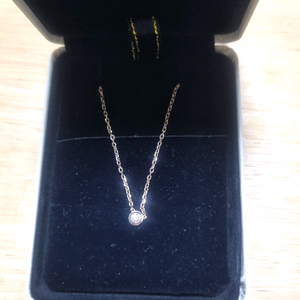 14k 로즈골드 랩다이아목걸이