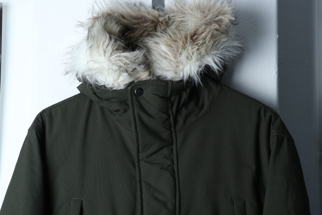 (M-L) 아디다스 패딩 점퍼자켓 야상 카키 밀리터리--3