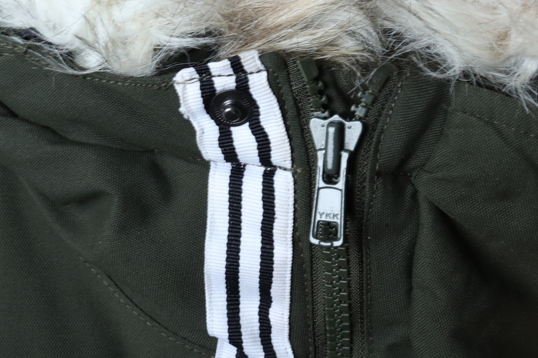 (M-L) 아디다스 패딩 점퍼자켓 야상 카키 밀리터리--7