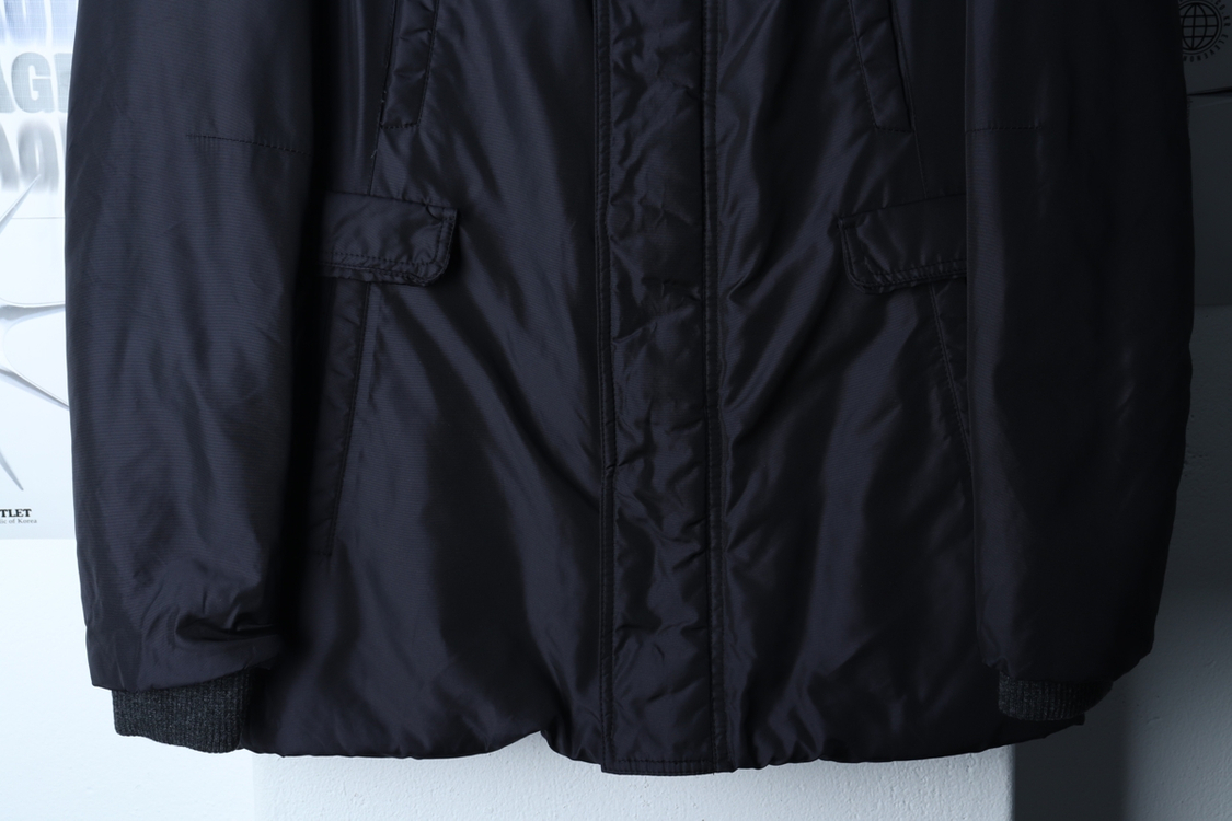 (M-L) 솔리드옴므 패딩 점퍼자켓 경량 구스다운--3