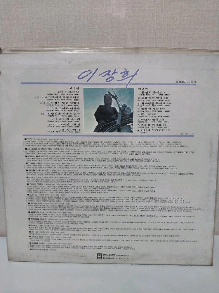 이장희 lp 미개봉 나그대에게 모두드리리 이미지