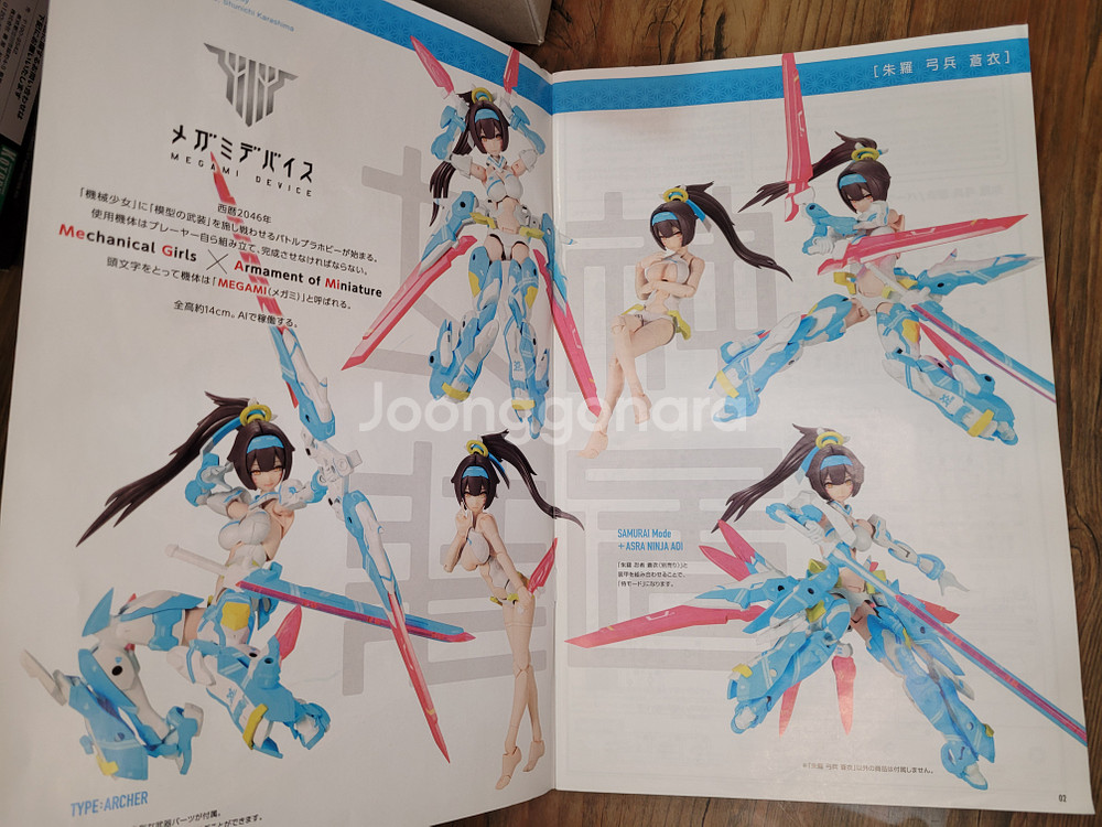 코토부키야 6 아수라아처아오이 가조립 메가미디바이스 걸프라 프라모델--3