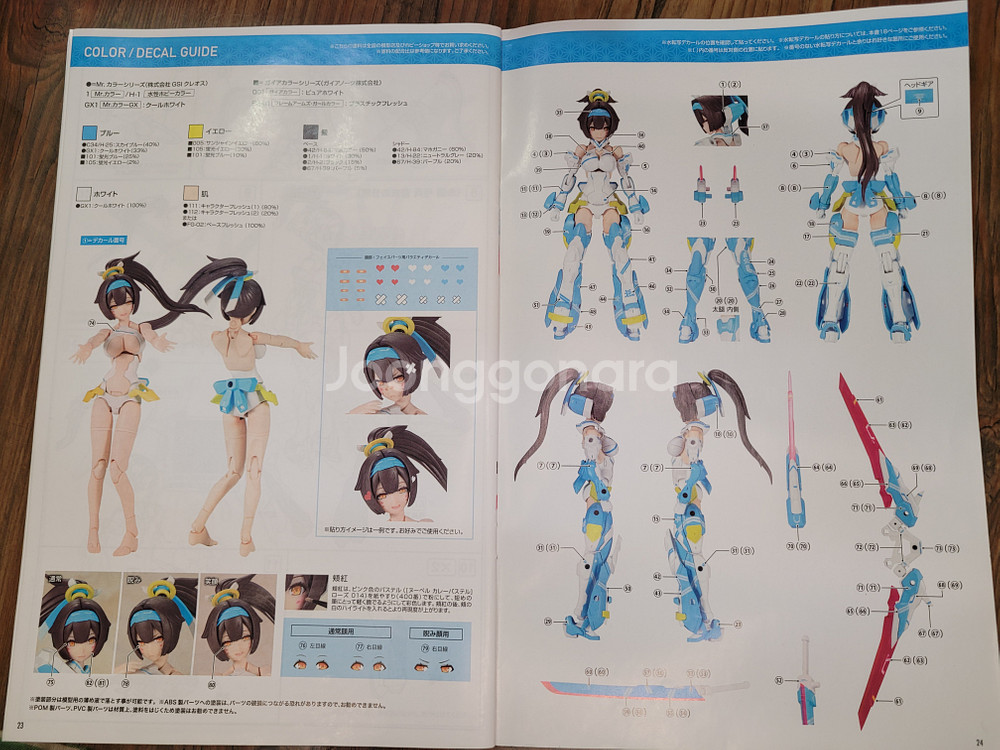 코토부키야 6 아수라아처아오이 가조립 메가미디바이스 걸프라 프라모델--1