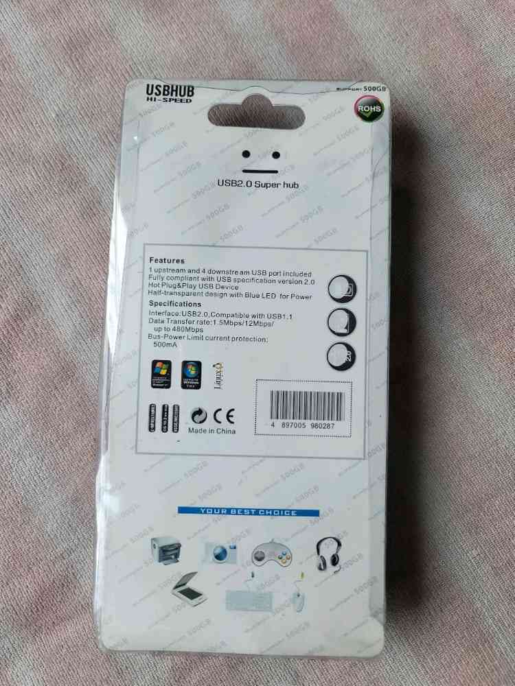 PORTS USB 2.0 7포트 스위치 허브 새제품 판매--1