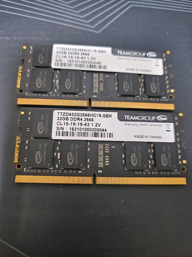ddr4 32gb x2 노트북 램--1