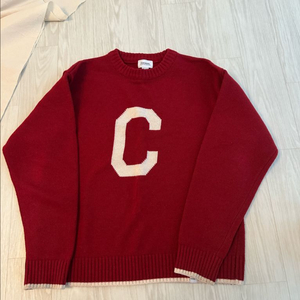 커버낫 빅c로고 크루넥 니트 m