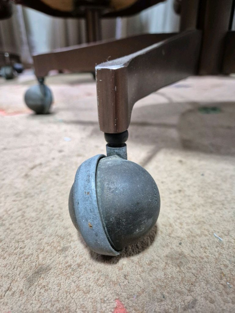 빈티지 미드센츄리 모던 가죽의자x4--6